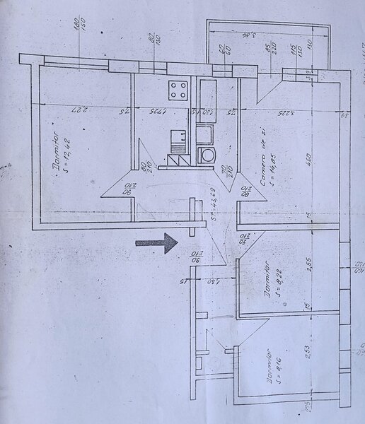 1 Decembrie 1918, Titan, apartament 4 camere 70 mp.